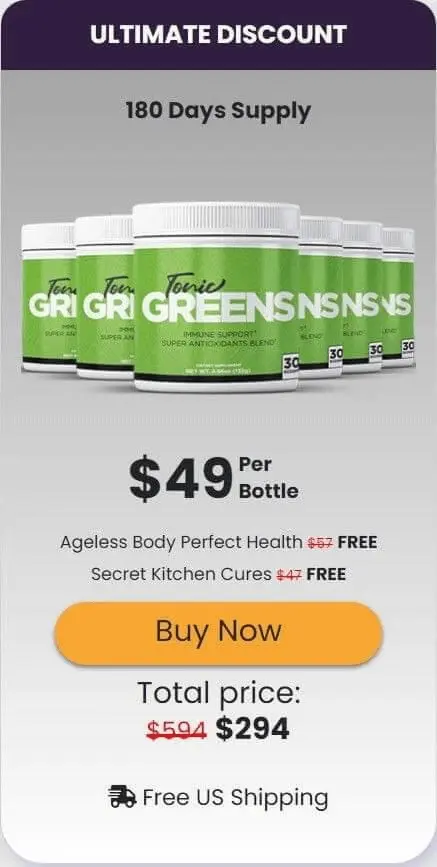 Tonic Greens 6 bottle price